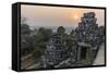 Sunset View from Phnom Bakheng, Angkor, UNESCO World Heritage Site, Siem Reap, Cambodia, Indochina-Michael Nolan-Framed Stretched Canvas