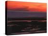 Sunset View from Walney Island Near Barrow-In-Furness Towards Isle of Man Lake District-null-Stretched Canvas