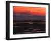 Sunset View from Walney Island Near Barrow-In-Furness Towards Isle of Man Lake District-null-Framed Photographic Print