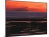 Sunset View from Walney Island Near Barrow-In-Furness Towards Isle of Man Lake District-null-Mounted Photographic Print