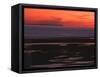 Sunset View from Walney Island Near Barrow-In-Furness Towards Isle of Man Lake District-null-Framed Stretched Canvas