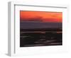 Sunset View from Walney Island Near Barrow-In-Furness Towards Isle of Man Lake District-null-Framed Photographic Print