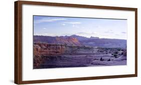 Sunset view of Arches National Park, Moab, Utah, USA-Panoramic Images-Framed Photographic Print