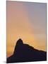 Sunset view of Christ the Redeemer statue and Corcovado Mountain, Rio de Janeiro, Brazil, South Ame-Karol Kozlowski-Mounted Photographic Print