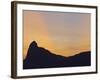 Sunset view of Christ the Redeemer statue and Corcovado Mountain, Rio de Janeiro, Brazil, South Ame-Karol Kozlowski-Framed Photographic Print