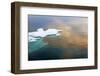 Sunset view of floating ice on Bering Sea, Russia Far East-Keren Su-Framed Photographic Print