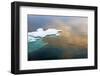 Sunset view of floating ice on Bering Sea, Russia Far East-Keren Su-Framed Photographic Print