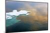 Sunset view of floating ice on Bering Sea, Russia Far East-Keren Su-Mounted Photographic Print