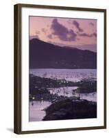 Sunset View of Historic Nelson's Dockyard, Antigua-Walter Bibikow-Framed Premium Photographic Print