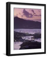 Sunset View of Historic Nelson's Dockyard, Antigua-Walter Bibikow-Framed Photographic Print