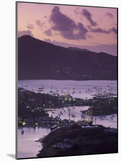 Sunset View of Historic Nelson's Dockyard, Antigua-Walter Bibikow-Mounted Photographic Print