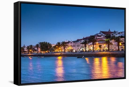 Sunset View of Lagos, Algarve, Portugal-Sabine Lubenow-Framed Stretched Canvas