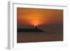 Sunset View of Lighthouse in Manila Bay, Manila, Philippines-Keren Su-Framed Photographic Print