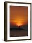 Sunset View of Lighthouse in Manila Bay, Manila, Philippines-Keren Su-Framed Photographic Print