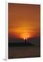 Sunset View of Lighthouse in Manila Bay, Manila, Philippines-Keren Su-Framed Photographic Print