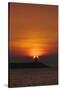 Sunset View of Lighthouse in Manila Bay, Manila, Philippines-Keren Su-Stretched Canvas