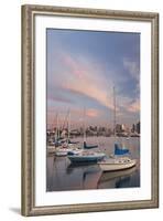 Sunset View of Marina and Downtown, San Diego, California, USA-Jaynes Gallery-Framed Photographic Print