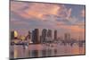Sunset View of Marina and Downtown, San Diego, California, USA-Jaynes Gallery-Mounted Photographic Print