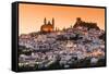Sunset view of Olvera, Andalusia, Spain-Stefano Politi Markovina-Framed Stretched Canvas