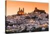 Sunset view of Olvera, Andalusia, Spain-Stefano Politi Markovina-Stretched Canvas