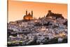 Sunset view of Olvera, Andalusia, Spain-Stefano Politi Markovina-Stretched Canvas