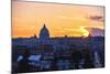 Sunset View of Rome from The Villa Borghese-George Oze-Mounted Photographic Print