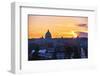 Sunset View of Rome from The Villa Borghese-George Oze-Framed Photographic Print