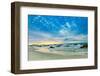 Sunset view of the beach overlooking the ocean, Carmel, California-Laura Grier-Framed Photographic Print