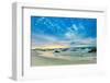 Sunset view of the beach overlooking the ocean, Carmel, California-Laura Grier-Framed Photographic Print