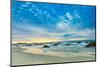 Sunset view of the beach overlooking the ocean, Carmel, California-Laura Grier-Mounted Photographic Print