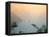 Sunset View of Xiling Gorge, Three Gorges, Yangtze River, China-Keren Su-Framed Stretched Canvas