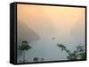 Sunset View of Xiling Gorge, Three Gorges, Yangtze River, China-Keren Su-Framed Stretched Canvas