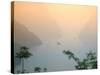 Sunset View of Xiling Gorge, Three Gorges, Yangtze River, China-Keren Su-Stretched Canvas