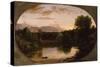Sunset, View on Catskill Creek, 1833-Thomas Cole-Stretched Canvas