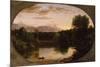 Sunset, View on Catskill Creek, 1833-Thomas Cole-Mounted Giclee Print