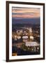 Sunset View over Florence and the Ponte Vecchio from Piazza Michelangelo-Stuart Black-Framed Photographic Print