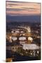 Sunset View over Florence and the Ponte Vecchio from Piazza Michelangelo-Stuart Black-Mounted Photographic Print