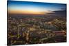 Sunset view over London, from The Shard, London, England, United Kingdom, Europe-Paul Porter-Stretched Canvas