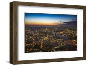 Sunset view over London, from The Shard, London, England, United Kingdom, Europe-Paul Porter-Framed Photographic Print