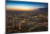 Sunset view over London, from The Shard, London, England, United Kingdom, Europe-Paul Porter-Mounted Photographic Print