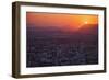 Sunset View over the Cityscape of Alicante Looking Towards Sierra De Fontcalent-Cahir Davitt-Framed Photographic Print