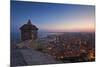 Sunset View over the Cityscape of Alicante Looking Towards the Lookout Tower and Port of Alicante-Cahir Davitt-Mounted Photographic Print