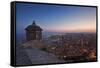 Sunset View over the Cityscape of Alicante Looking Towards the Lookout Tower and Port of Alicante-Cahir Davitt-Framed Stretched Canvas