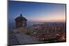 Sunset View over the Cityscape of Alicante Looking Towards the Lookout Tower and Port of Alicante-Cahir Davitt-Mounted Photographic Print