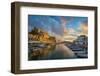 Sunset View over the Old Port, Ciutadella, Minorca or Menorca, Balearic Islands, Spain-Stefano Politi Markovina-Framed Photographic Print