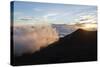 Sunset Viewed from the Top of Mauna Kea Volcano , Foreground-James White-Stretched Canvas