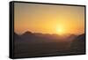 Sunset, Wadi Rum, Jordan, Middle East-Neil Farrin-Framed Stretched Canvas