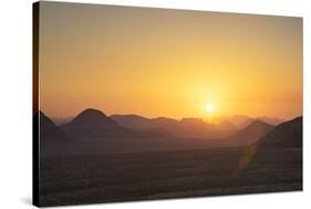 Sunset, Wadi Rum, Jordan, Middle East-Neil Farrin-Stretched Canvas