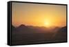 Sunset, Wadi Rum, Jordan, Middle East-Neil Farrin-Framed Stretched Canvas