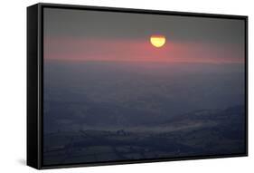 Sunset Wales 1-Charles Bowman-Framed Stretched Canvas
